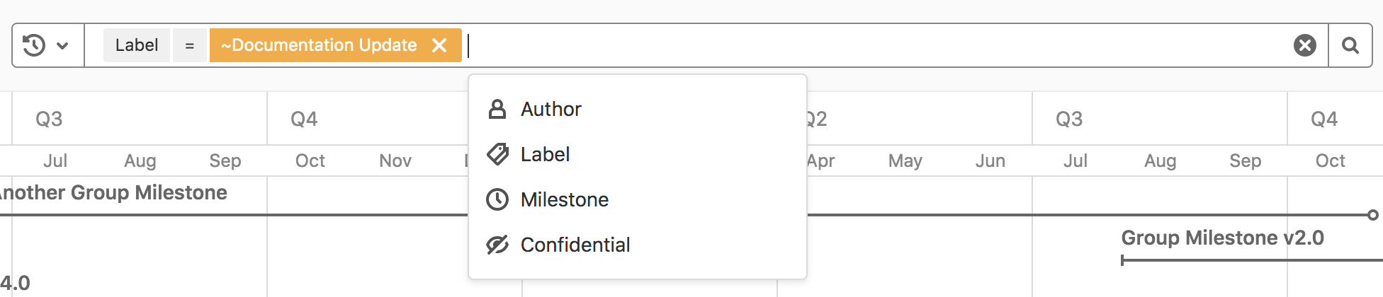 roadmap date range in weeks